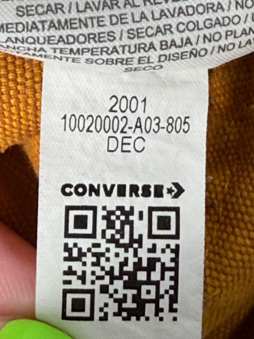 Converse Easy Waist Carpenter Trousers Saffron Yellow XS Cotton - Picture 4 of 5